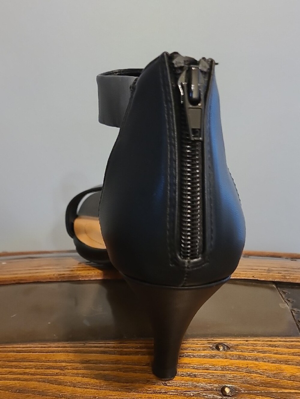 Style & Co. Black Ankle-Strap Mid Heel Sandals, Sz 9, New - Picture 2 of 7